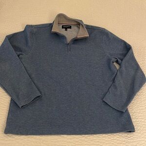 Bonobos Men's Size M 1/4 Zip Pullover - blue. Soft.